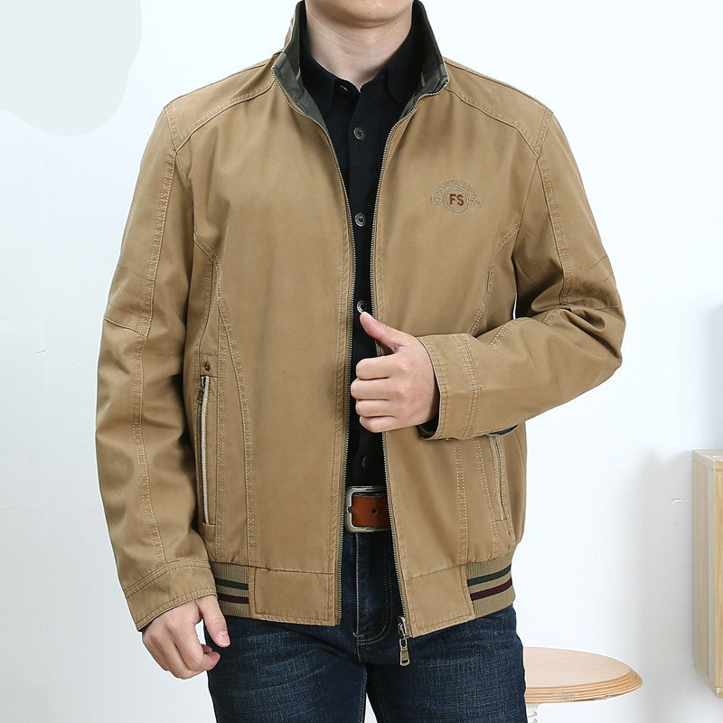 Loose fit Stand Collar Jacket