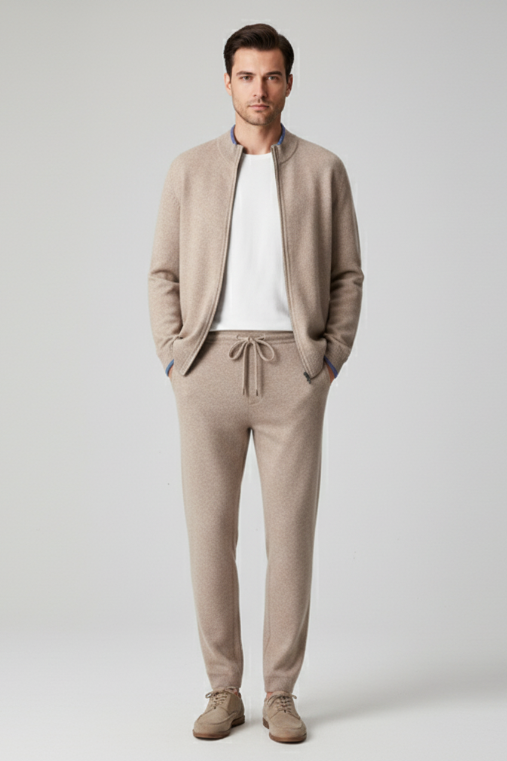 Men’s Merino Lounge Set - Elevated Two-Piece Knitted Leisurewear