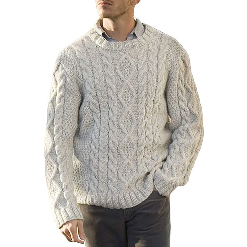 Solid Colour Neck Sweater