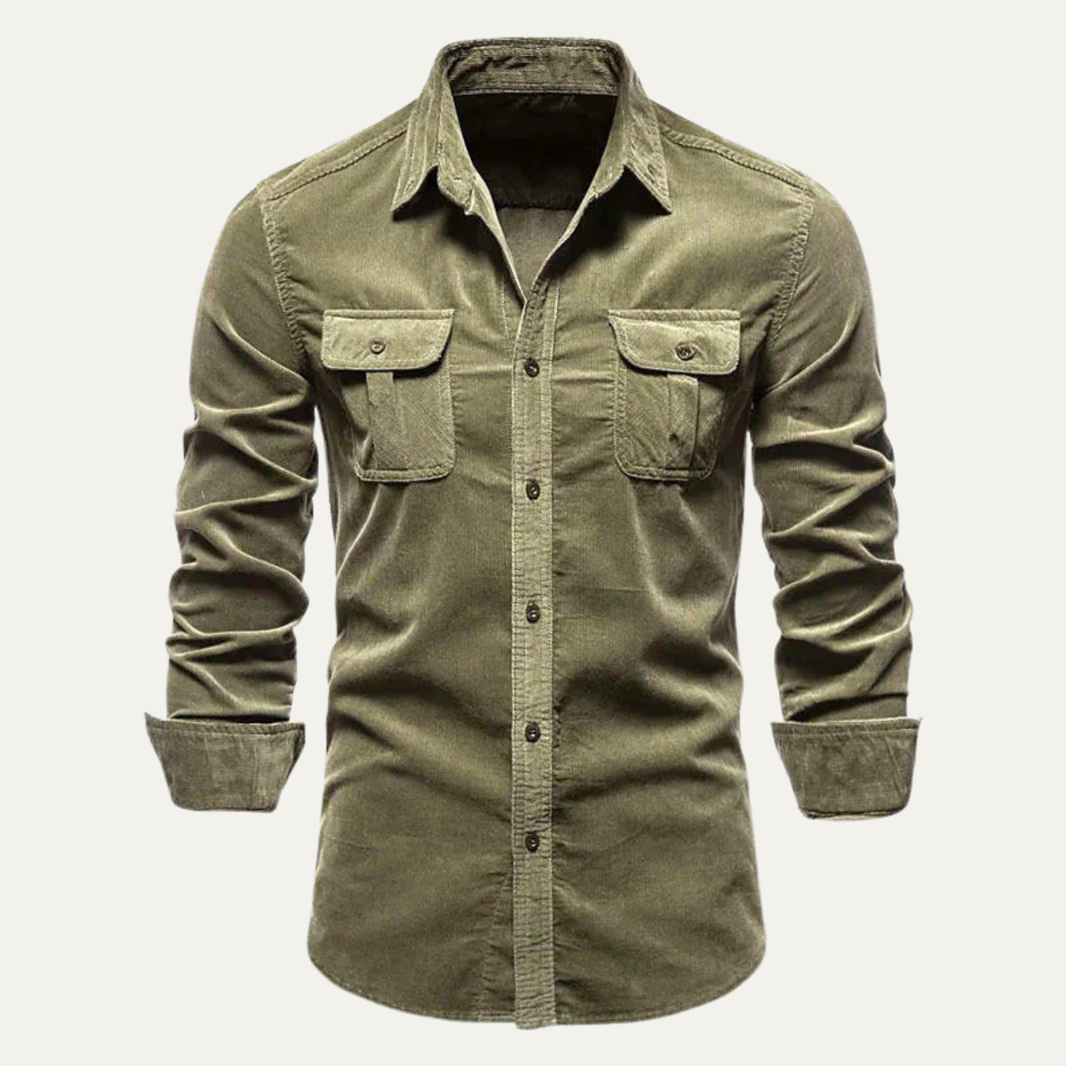 The Norwick Casual Button Down Men’s Corduroy Shirt