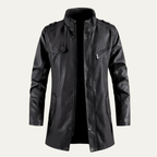 The Cernobbio Men’s Classic Thick Fleece Lined Leather Jacket