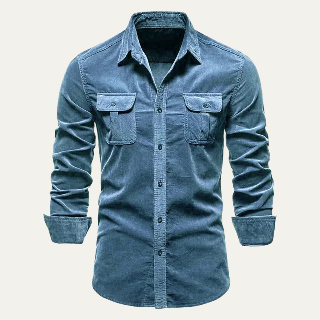 The Norwick Casual Button Down Men’s Corduroy Shirt