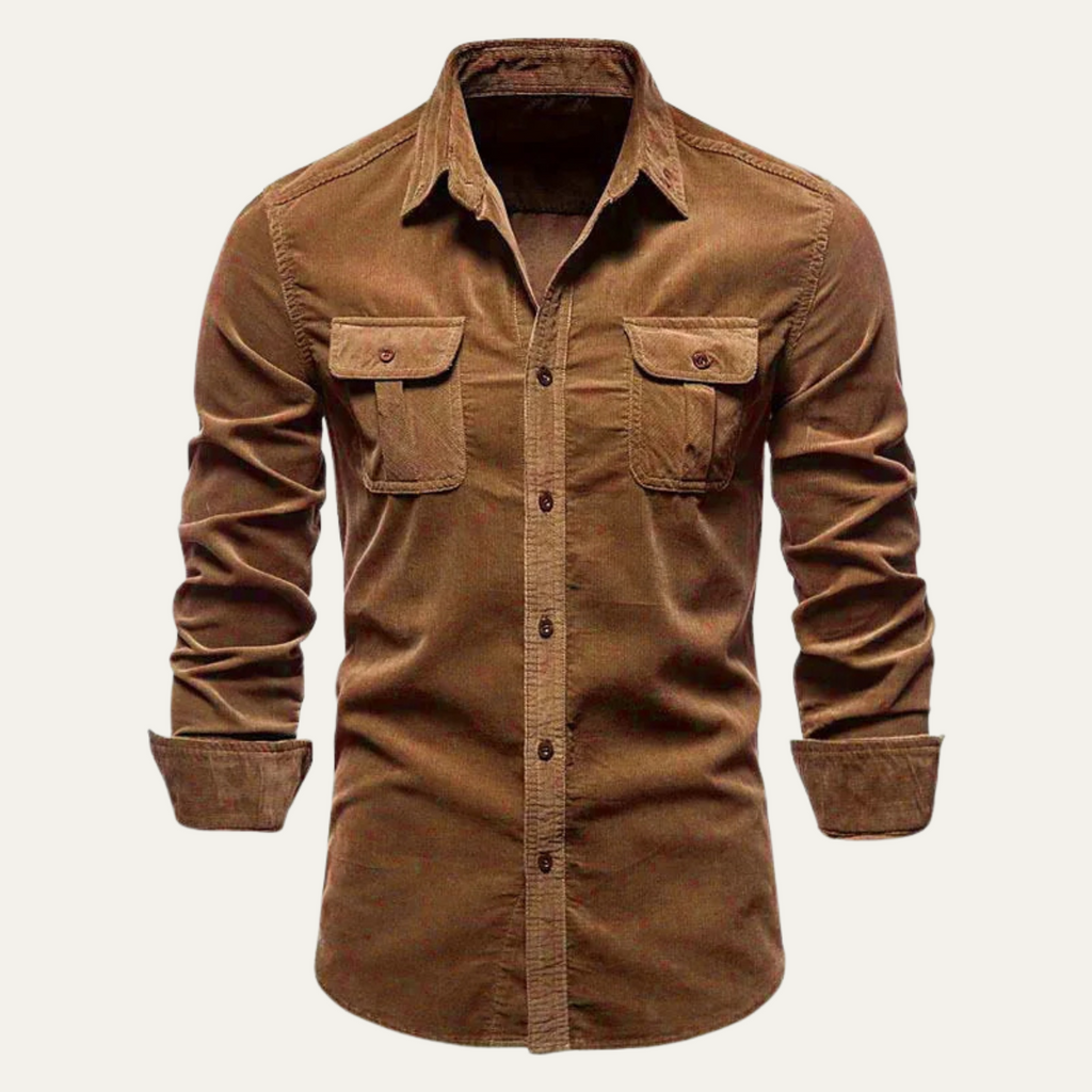 The Norwick Casual Button Down Men’s Corduroy Shirt