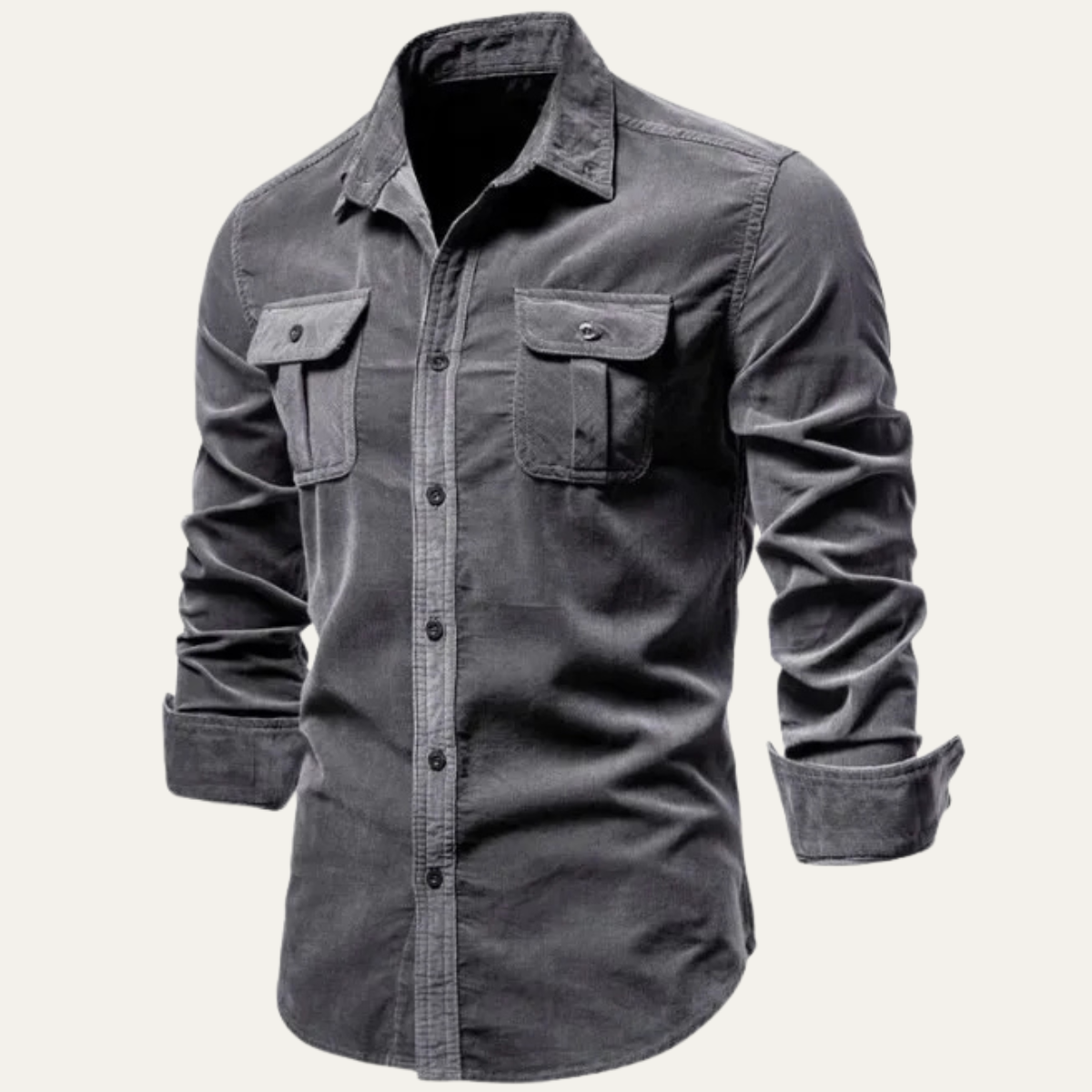 The Norwick Casual Button Down Men’s Corduroy Shirt