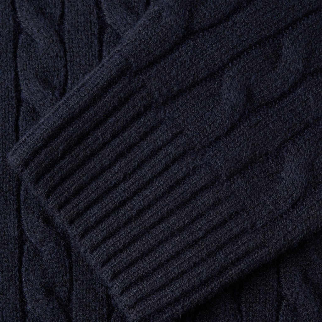 The Hever Cable Knit Crew Neck Men’s Sweater