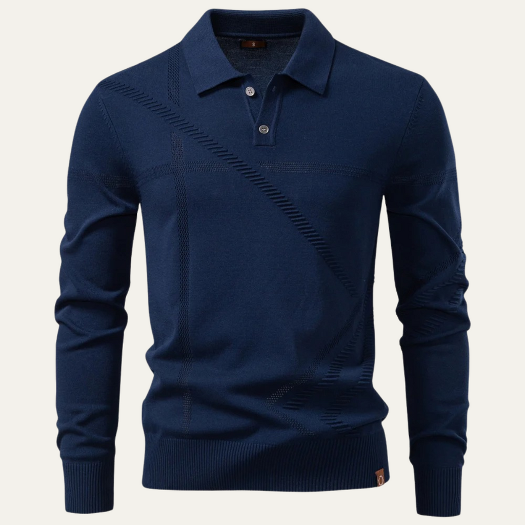 The Battersea Lightweight Knit Polo Men's Jumper