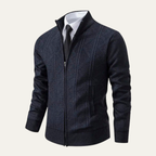 The Chianti High Neck Winter Zip Up Knit Men's Cardigan