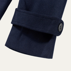 The Durham Warm Winter Navy Blue Wool Duffle Men's Coat