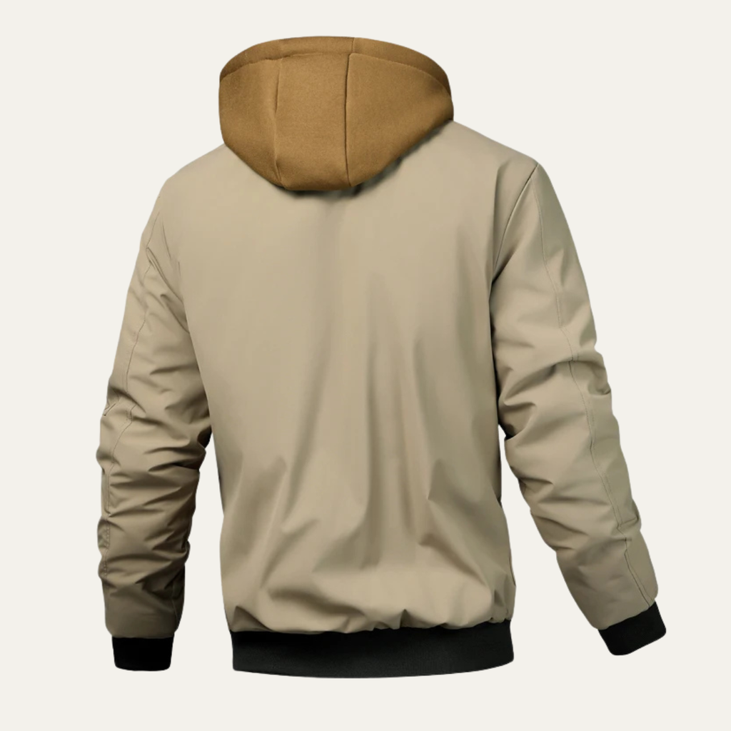 The Chianalea Men’s Casual Warm Hooded Bomber Jacket