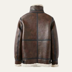 The Laglio Men’s Shearling Aviator Winter Leather Jacket