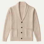 The Edinburgh Men’s Luxury Cashmere Button Cardigan