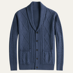 The Edinburgh Men’s Luxury Cashmere Button Cardigan