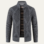 The Alford Men's Knitted Winter Zip  Cardigan