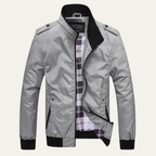 The  Firenze Men's Lightweight Stand Collar Bomber Jacket
