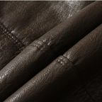 The Bressanone Men’s Retro Fleece Lined Leather Winter Coat