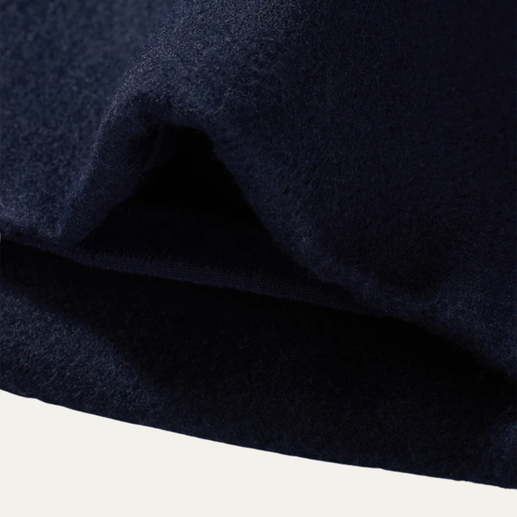 The Durham Warm Winter Navy Blue Wool Duffle Men's Coat