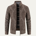 The Alford Men's Knitted Winter Zip  Cardigan