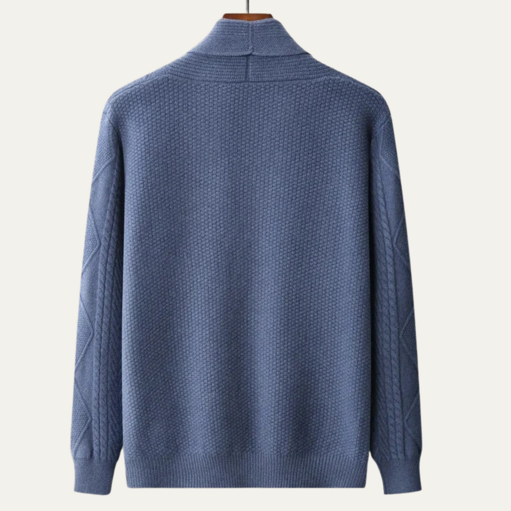 The Edinburgh Men’s Luxury Cashmere Button Cardigan