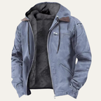 The Riomaggiore Men’s Lightweight Fleece Lined Hooded Jacket