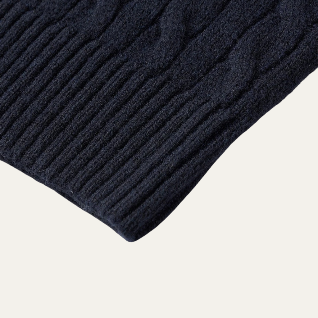 The Hever Cable Knit Crew Neck Men’s Sweater