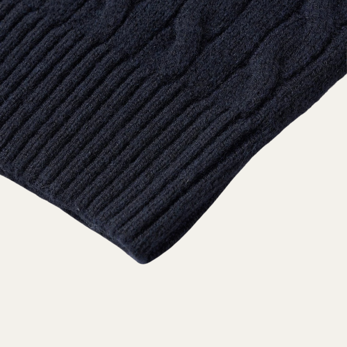 The Hever Cable Knit Crew Neck Men’s Sweater