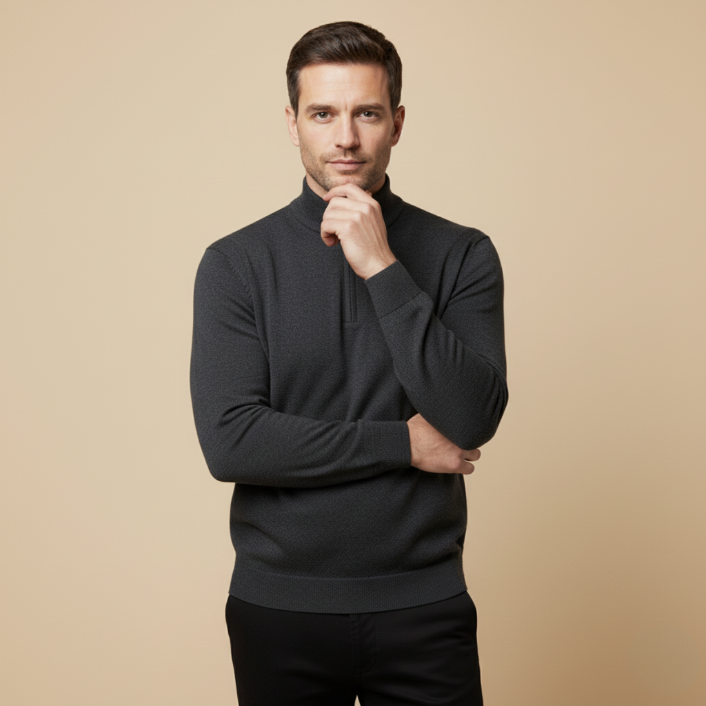The Warwick Quarter Zip Jumper for Men