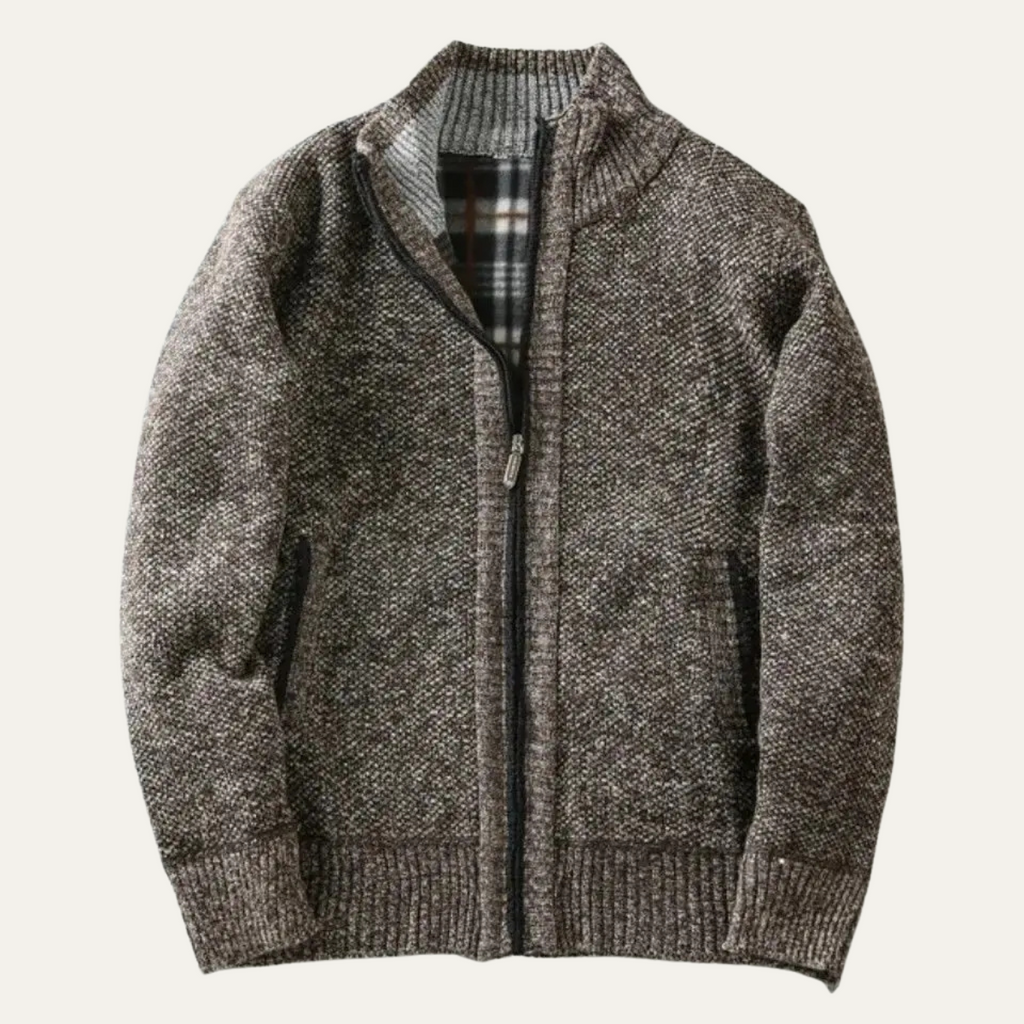 The Southwick Men's Chunky Knit Zip Layer Jacket
