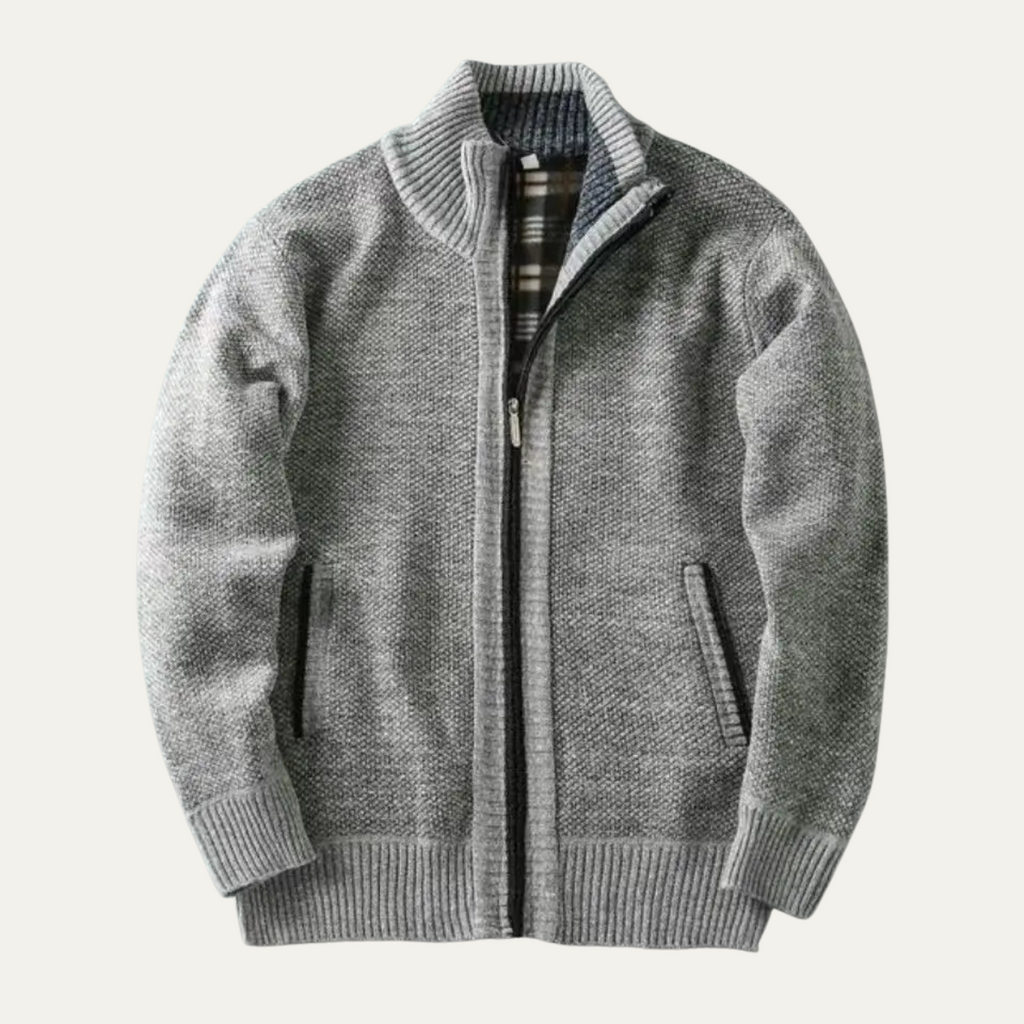 The Southwick Men's Chunky Knit Zip Layer Jacket