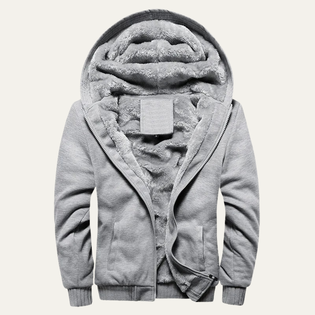The Taormina Men’s Winter Fleece Line Zip Up Hoodie Jacket