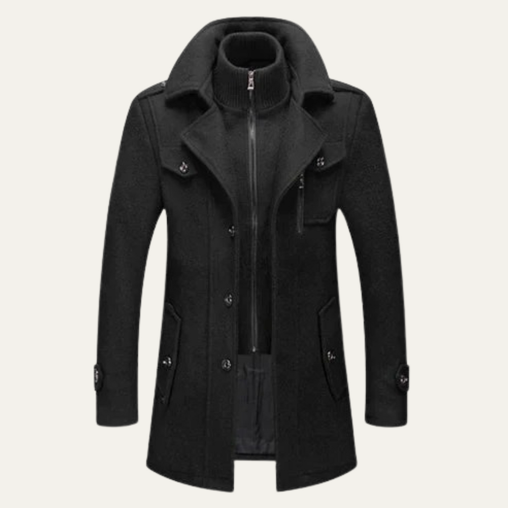The Aberdeen Wool Blend Double Layer Men’s Coat