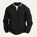 The Maremma Casual Henley Waffle Knit Men’s Jumper