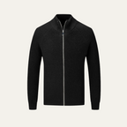 The Four Seasons Merino Wool Knitted Zip Cardigan Jumper for Men