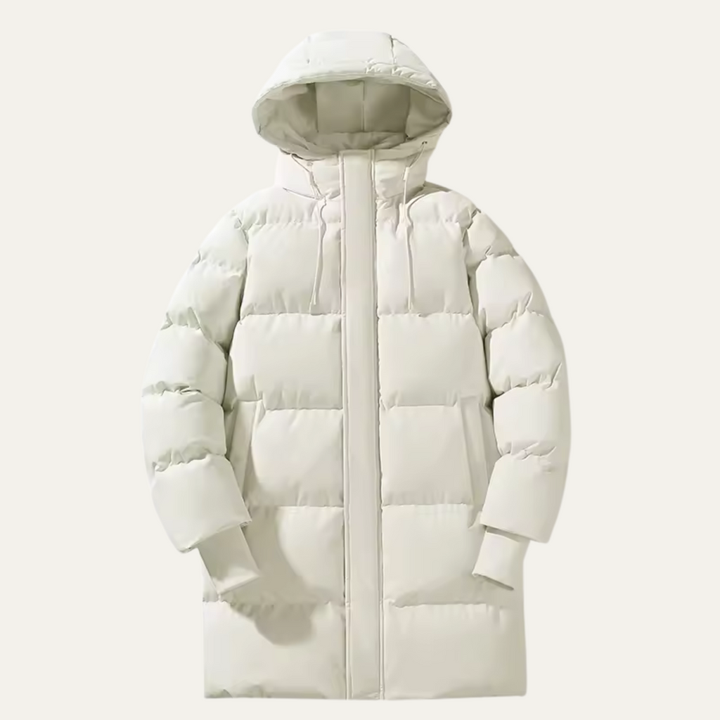 The Aspen Men’s Hooded Puffer Parka – Long, Waterproof, Padded, Multi-Pocket