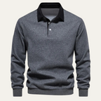 The Chelsea Men’s Long Sleeve Polo – Classic Knit Shirt