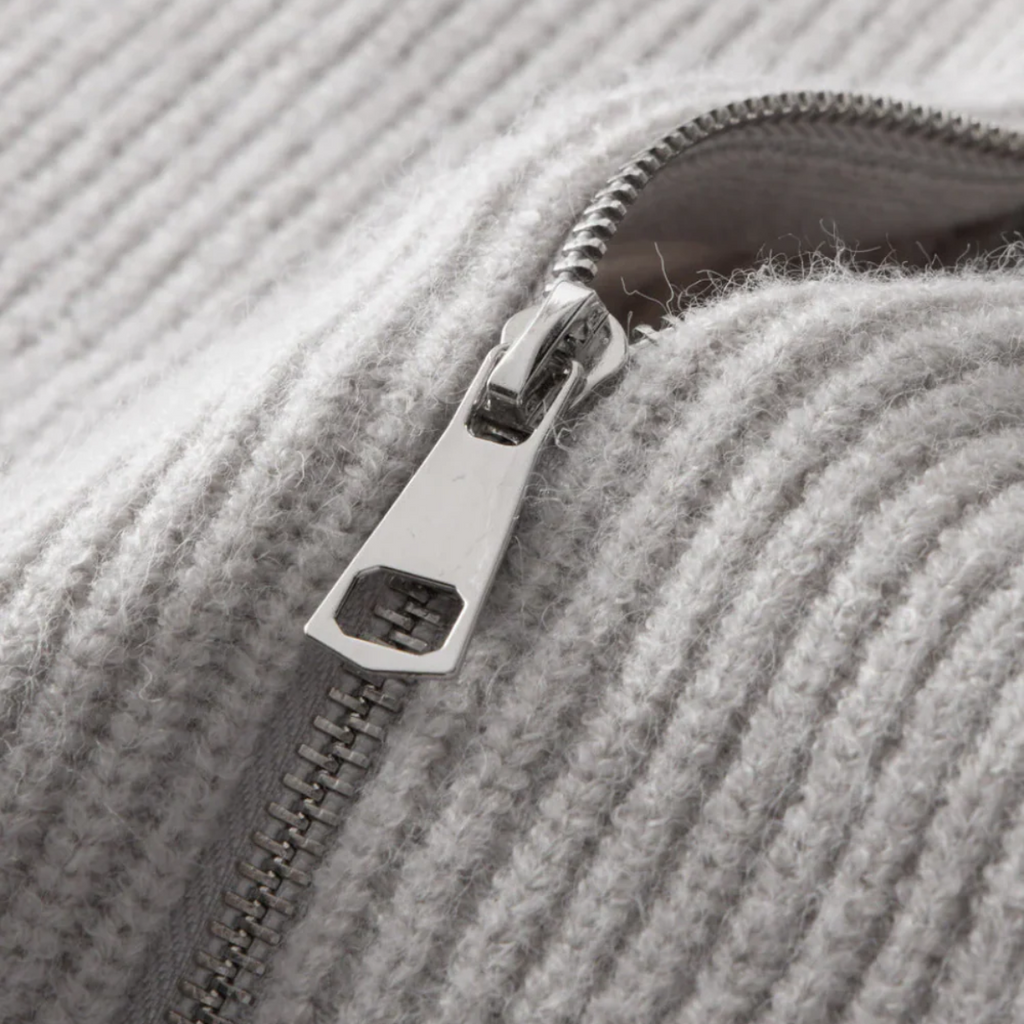 The Four Seasons Merino Wool Knitted Zip Cardigan Jumper for Men