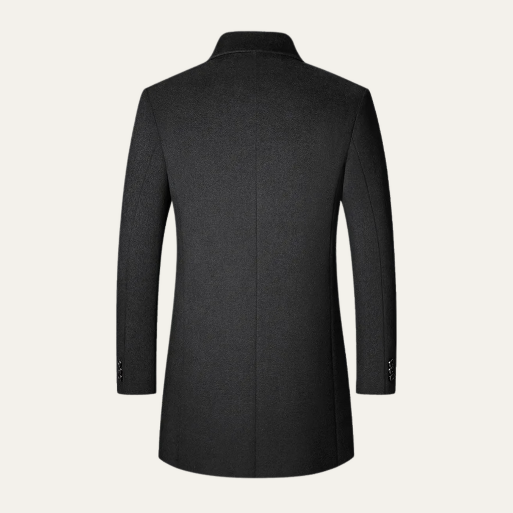 The Alderney Elegant Warm Long Wool Blend Men's Coat