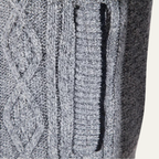 The Pienza Men’s Warm Fleece Zip Up Knit Jacket