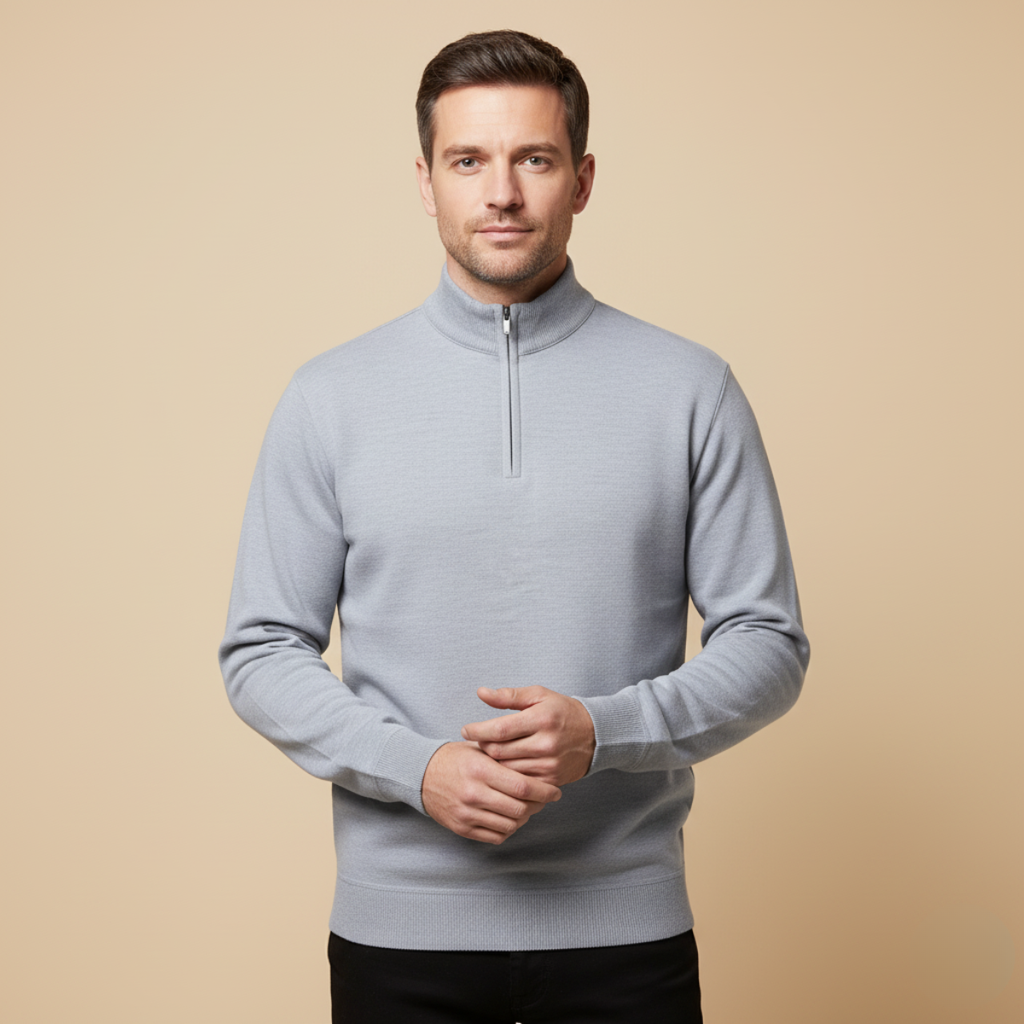 The Warwick Quarter Zip Jumper for Men