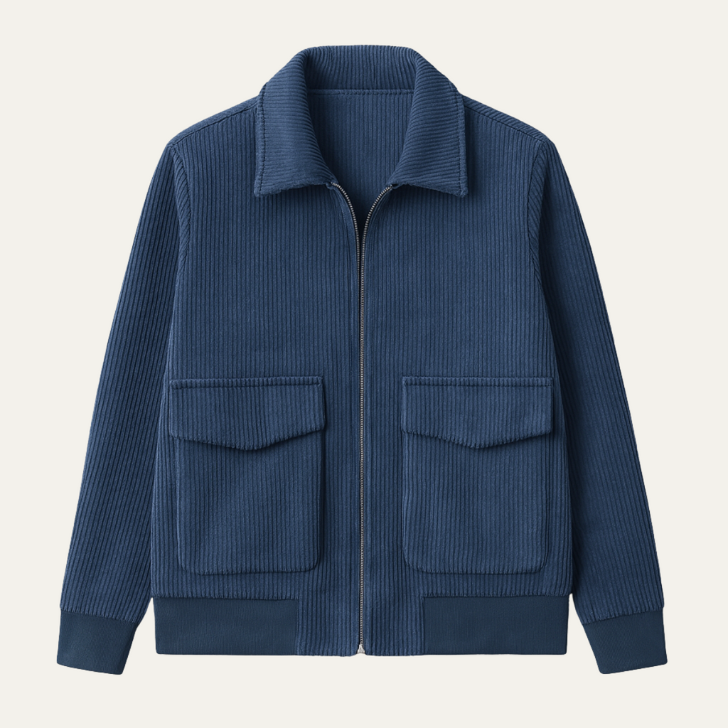 The Lisbon Men’s Corduroy Utility Pocket Jacket