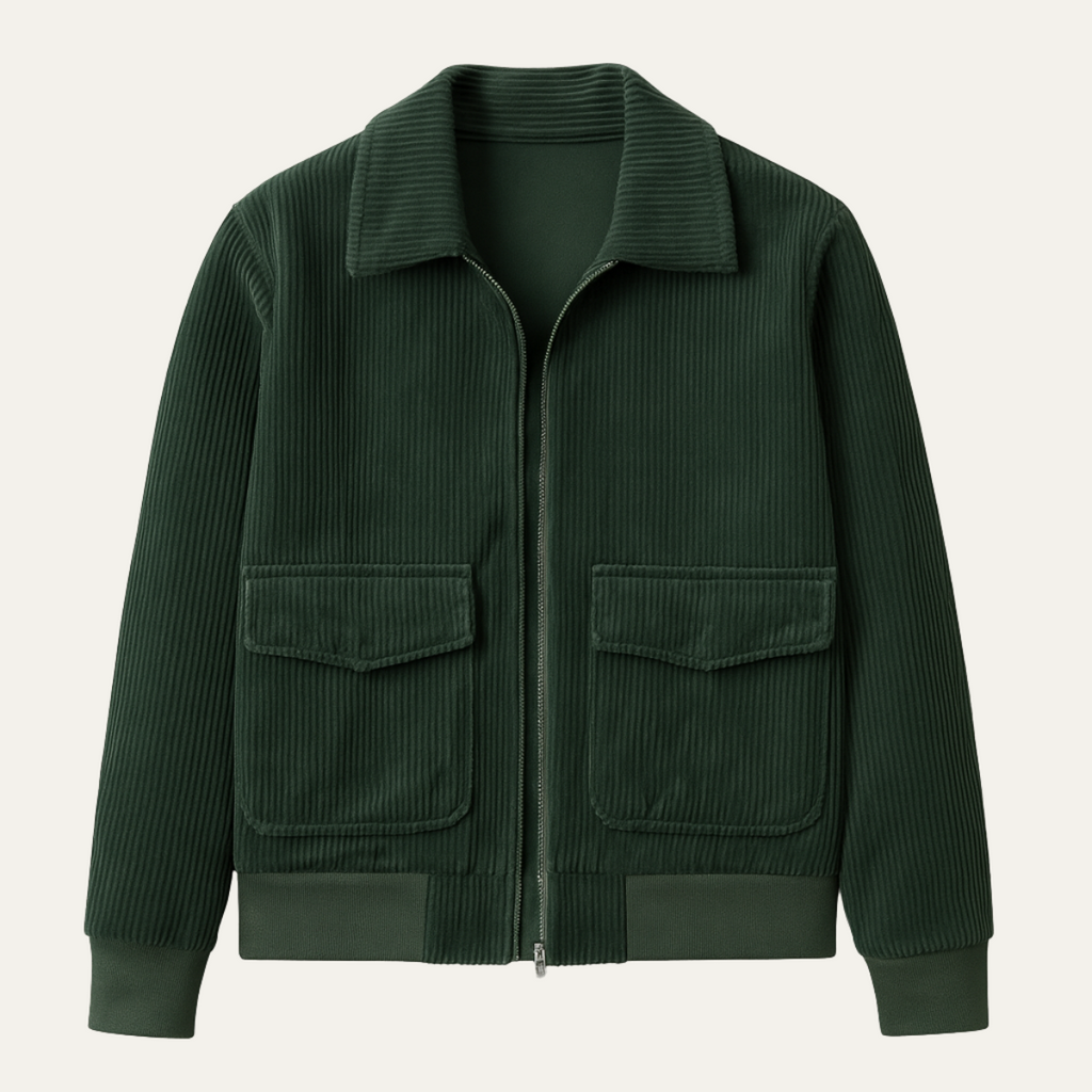 The Lisbon Men’s Corduroy Utility Pocket Jacket