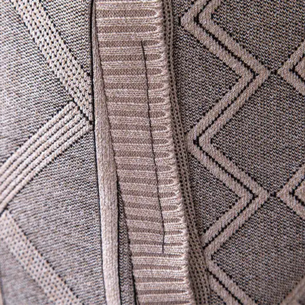 The Chianti High Neck Winter Zip Up Knit Men's Cardigan