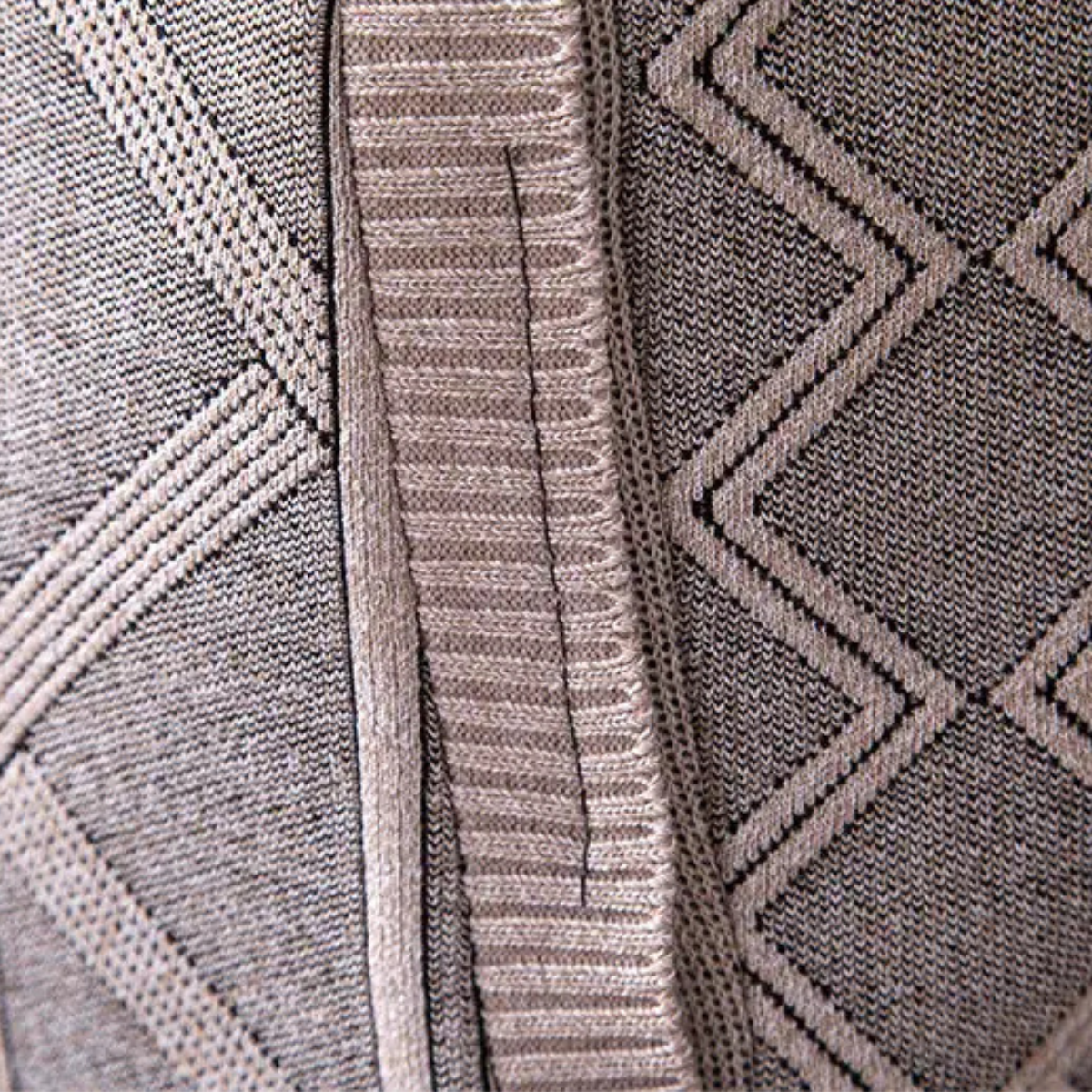 The Chianti High Neck Winter Zip Up Knit Men's Cardigan