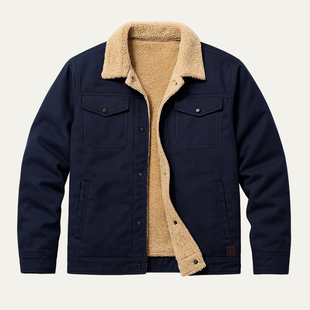 The Vancouver Men's Fleece Lined Outdoor Jacket - Modern & Warm