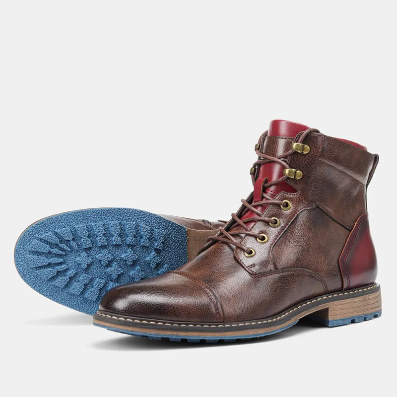 Arnold | Men's Classic Zip-and-Lace Leather Boots