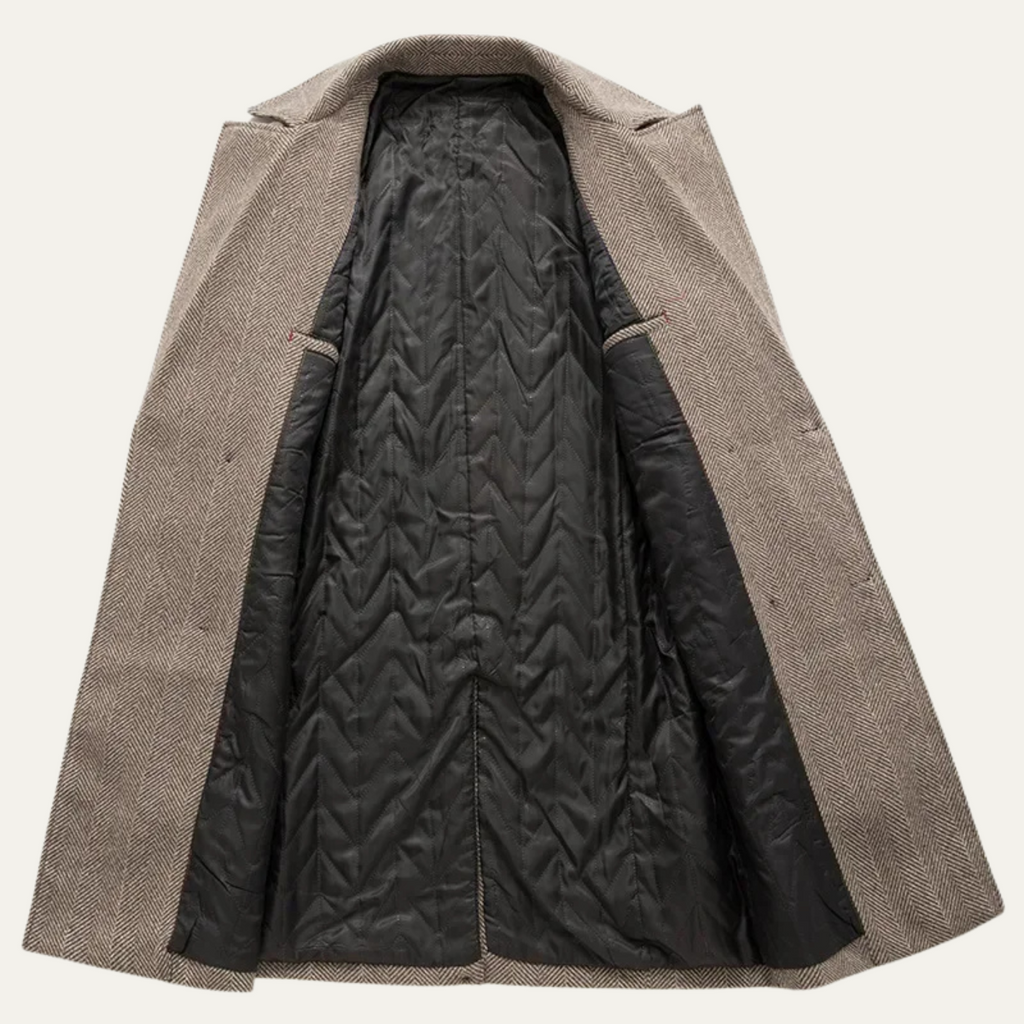 The Cambridge Trendy Slim Fit Wool Blend Overcoat for Men