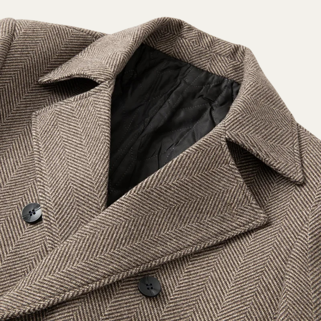 The Cambridge Trendy Slim Fit Wool Blend Overcoat for Men
