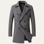 The Cambridge Trendy Slim Fit Wool Blend Overcoat for Men