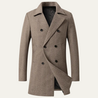 The Cambridge Trendy Slim Fit Wool Blend Overcoat for Men