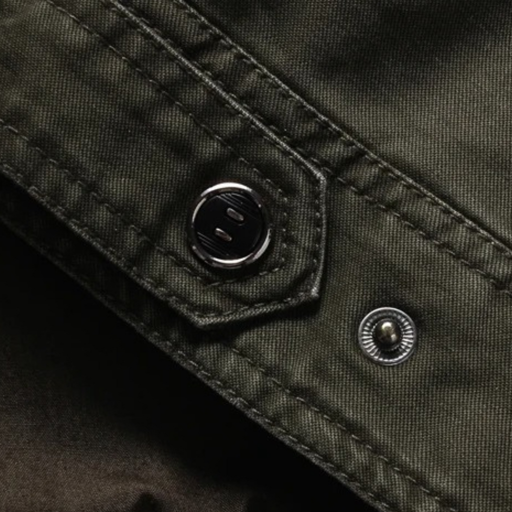 The Aberdeen Men's Trendy Cargo Cotton Jacket with Pockets