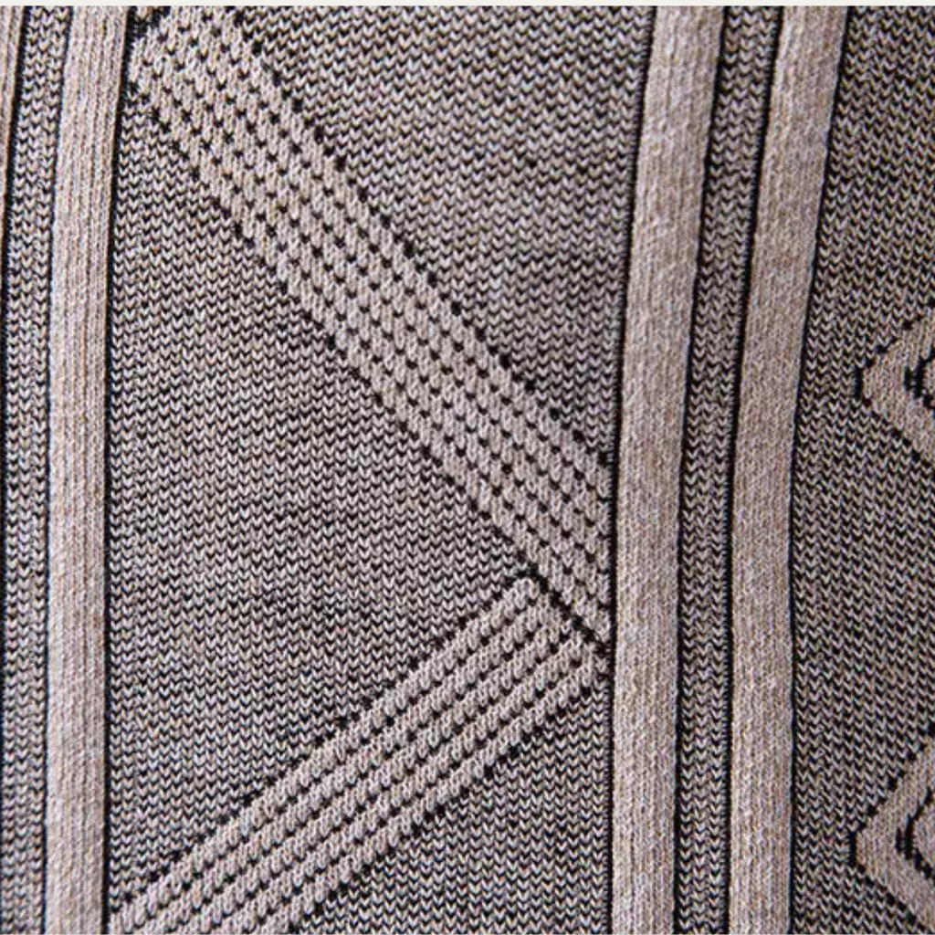 The Chianti High Neck Winter Zip Up Knit Men's Cardigan